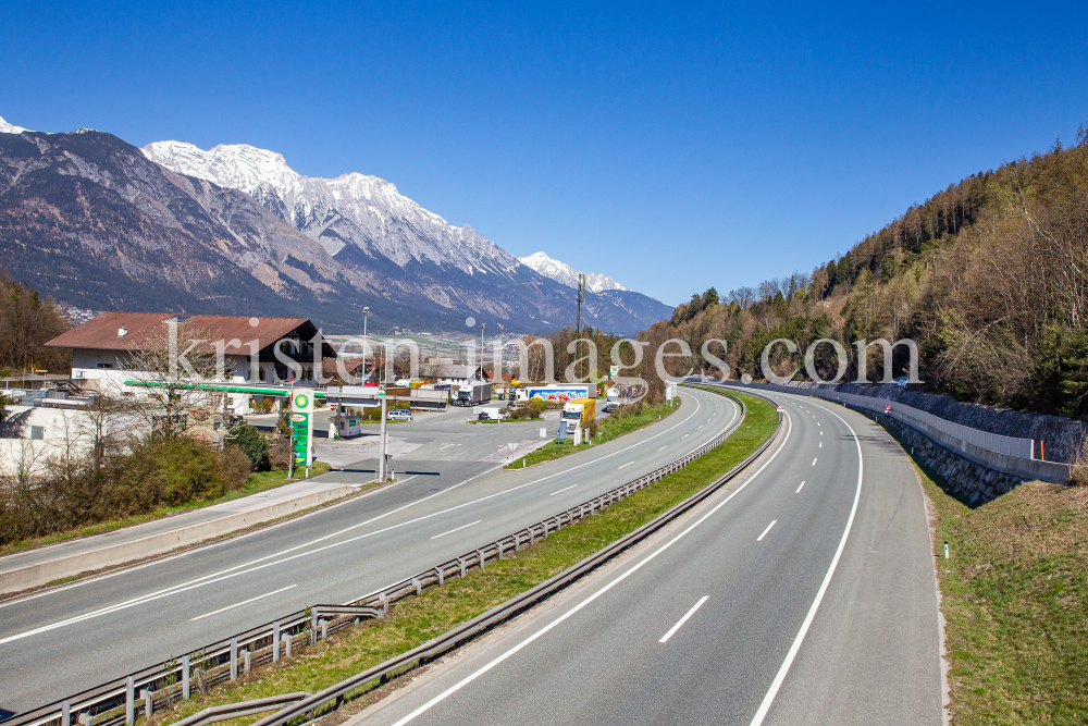 Inntalautobahn A12 bei Innsbruck, Tirol, Austria by kristen-images.com