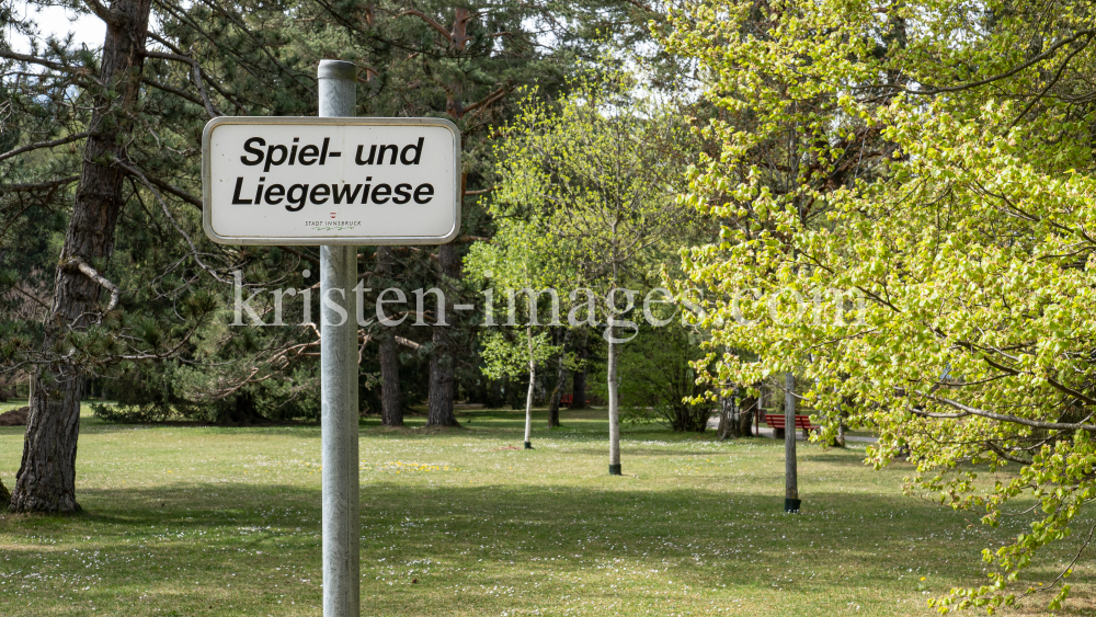 Spiel- und Liegewiese / Kurpark Igls, Innsbruck, Tirol, Austria by kristen-images.com