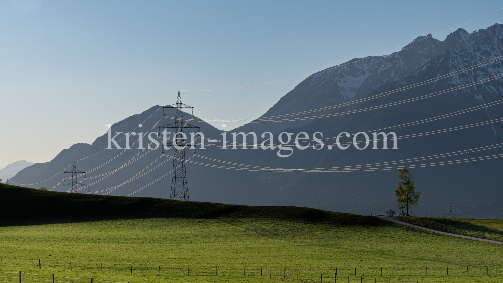 Hoschspannungsleitungen / Sistrans, Tirol, Austria by kristen-images.com