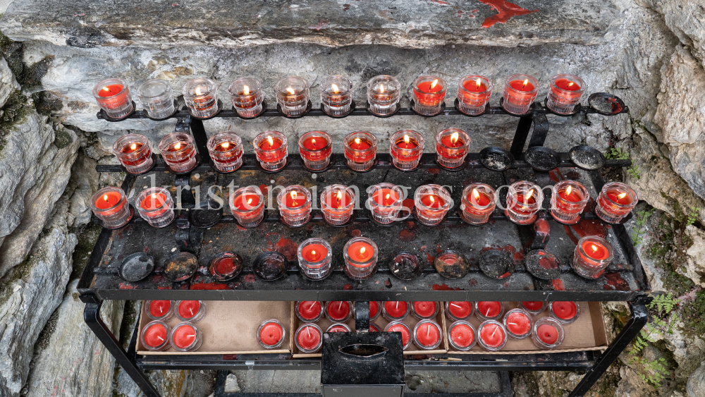 Lourdes-Grotte, Wallfahrtskirche Heiligwasser, Patscherkofel, Igls, Innsbruck, Tirol, Austria by kristen-images.com