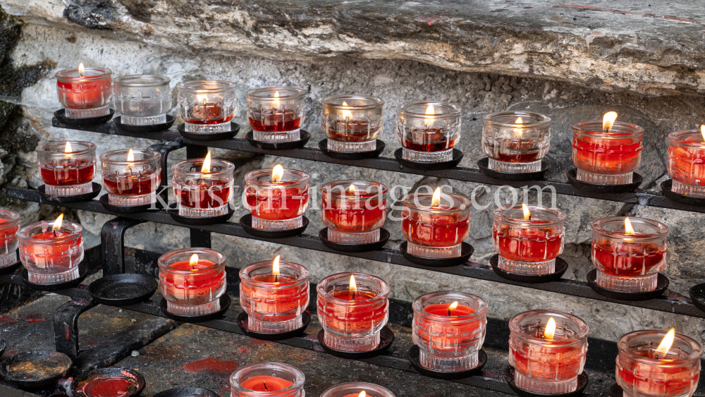 Lourdes-Grotte, Wallfahrtskirche Heiligwasser, Patscherkofel, Igls, Innsbruck, Tirol, Austria by kristen-images.com