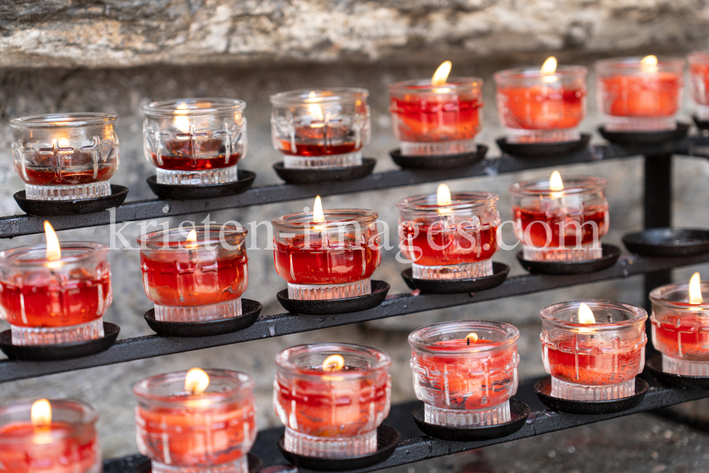 Lourdes-Grotte, Wallfahrtskirche Heiligwasser, Patscherkofel, Igls, Innsbruck, Tirol, Austria by kristen-images.com