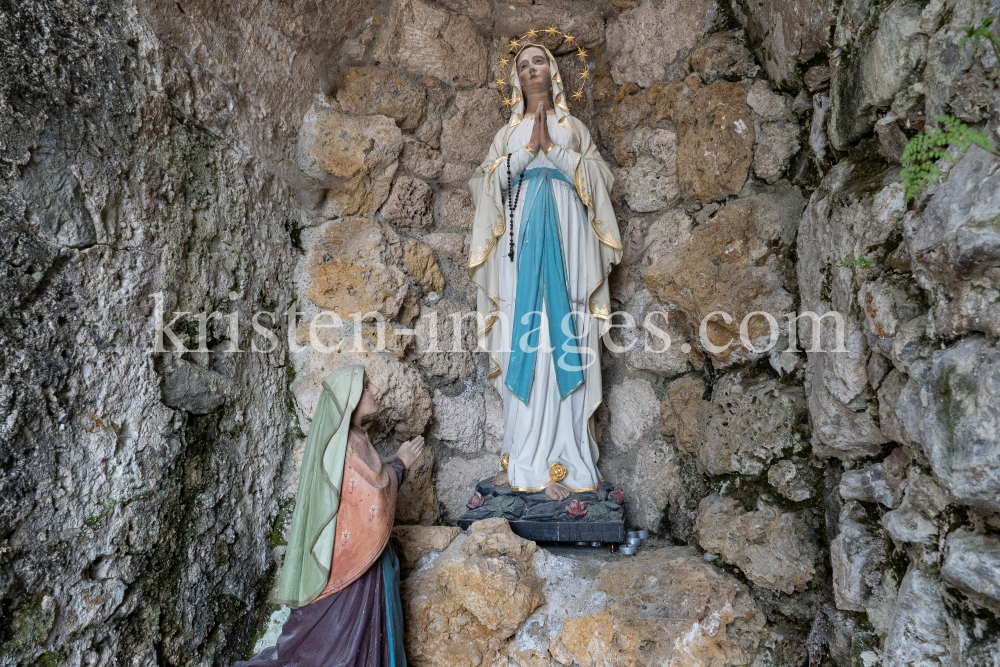 Lourdes-Grotte, Wallfahrtskirche Heiligwasser, Patscherkofel, Igls, Innsbruck, Tirol, Austria by kristen-images.com