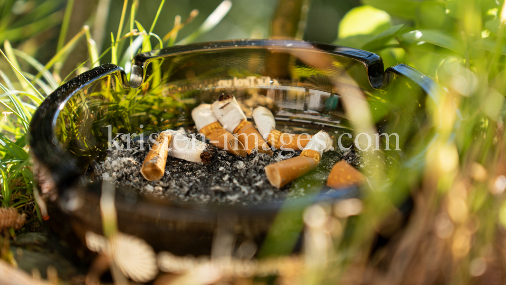 Zigarettenstummel / Kippen im Aschenbecher by kristen-images.com