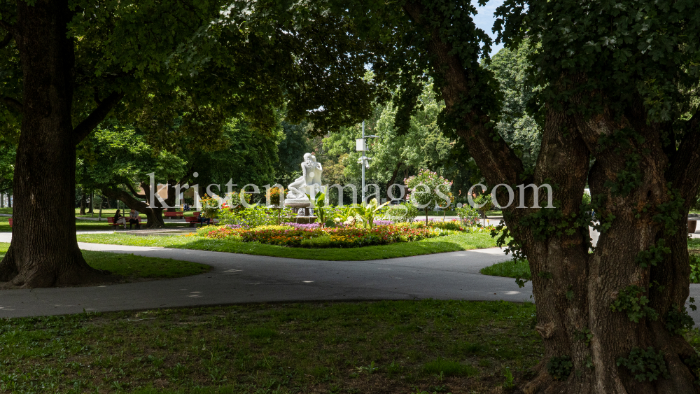 Salige Fräulein Brunnen / Rapoldipark, Innsbruck, Tirol, Austria by kristen-images.com