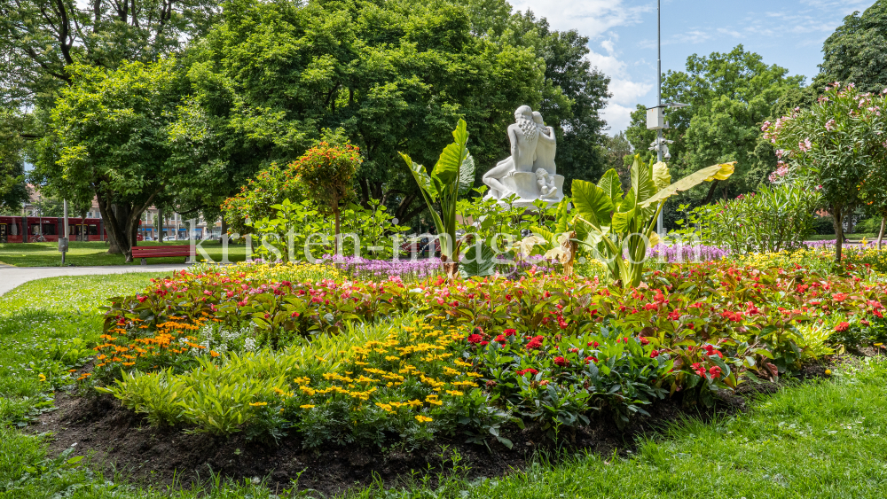 Salige Fräulein Brunnen / Rapoldipark, Innsbruck, Tirol, Austria by kristen-images.com