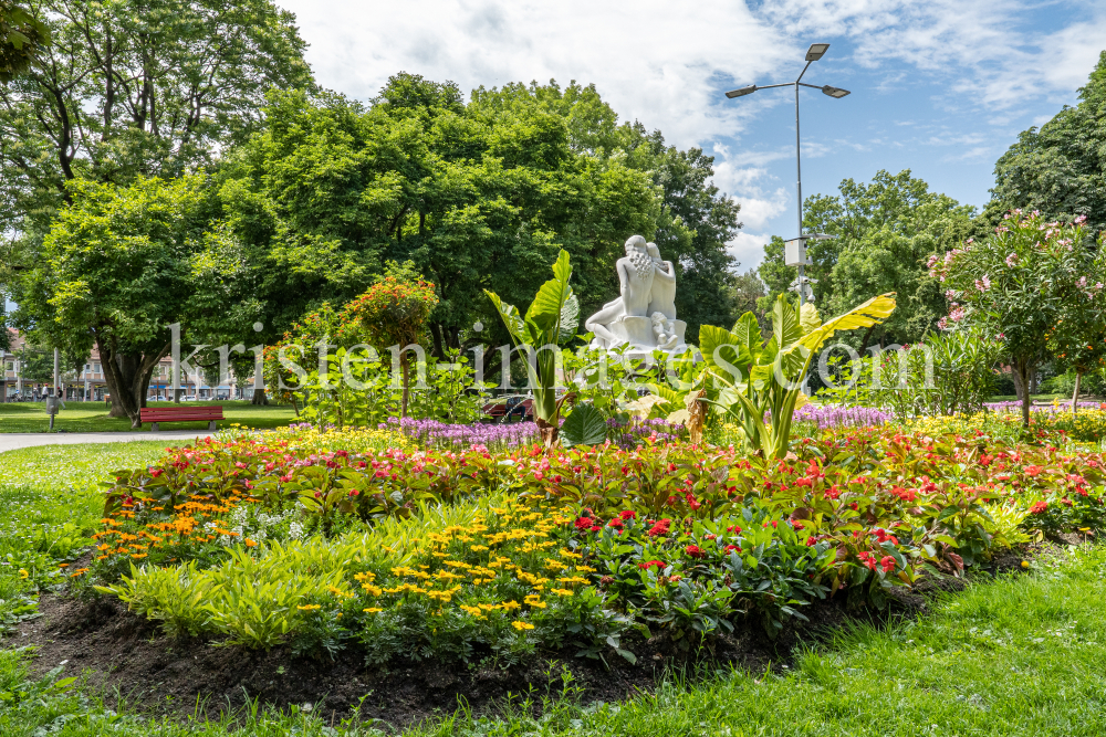 Salige Fräulein Brunnen / Rapoldipark, Innsbruck, Tirol, Austria by kristen-images.com