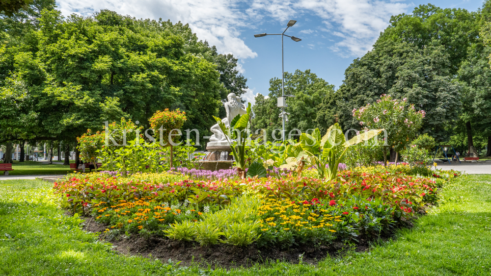 Salige Fräulein Brunnen / Rapoldipark, Innsbruck, Tirol, Austria by kristen-images.com