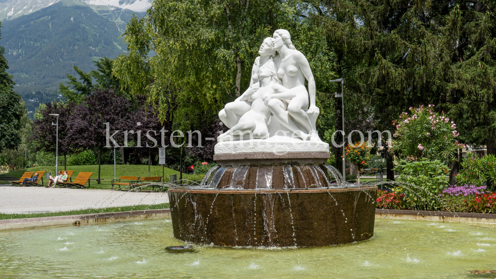 Salige Fräulein Brunnen / Rapoldipark, Innsbruck, Tirol, Austria by kristen-images.com