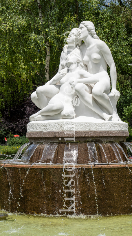 Salige Fräulein Brunnen / Rapoldipark, Innsbruck, Tirol, Austria by kristen-images.com