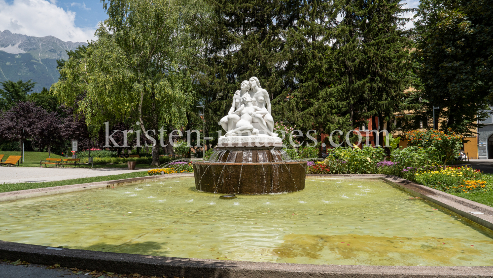 Salige Fräulein Brunnen / Rapoldipark, Innsbruck, Tirol, Austria by kristen-images.com