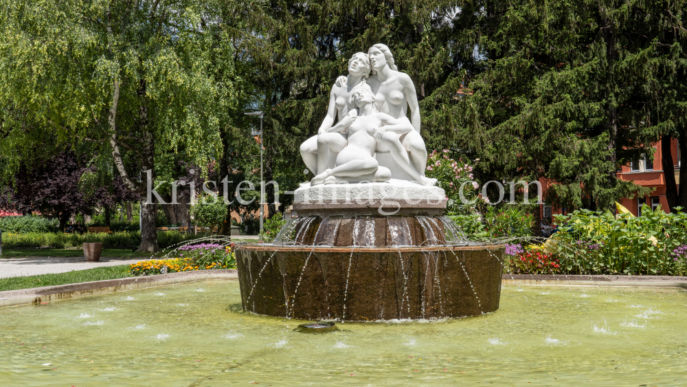 Salige Fräulein Brunnen / Rapoldipark, Innsbruck, Tirol, Austria by kristen-images.com