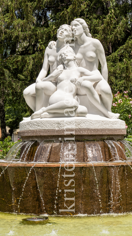 Salige Fräulein Brunnen / Rapoldipark, Innsbruck, Tirol, Austria by kristen-images.com