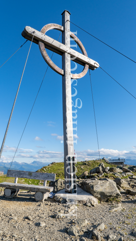 Gipfelkreuz Patscherkofel, Tirol, Austria by kristen-images.com