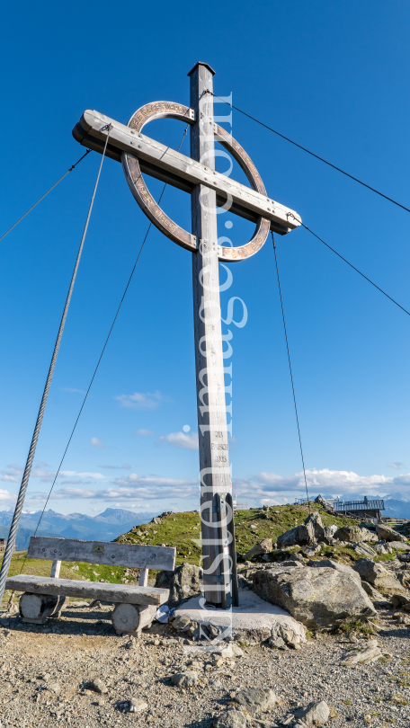 Gipfelkreuz Patscherkofel, Tirol, Austria by kristen-images.com