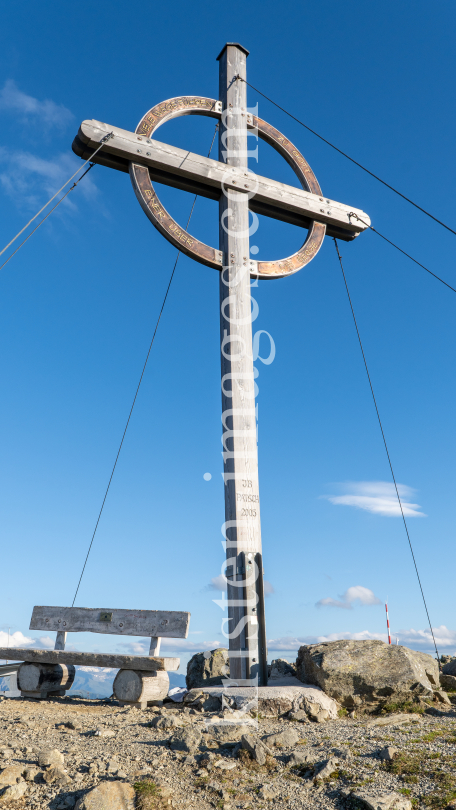 Gipfelkreuz Patscherkofel, Tirol, Austria by kristen-images.com