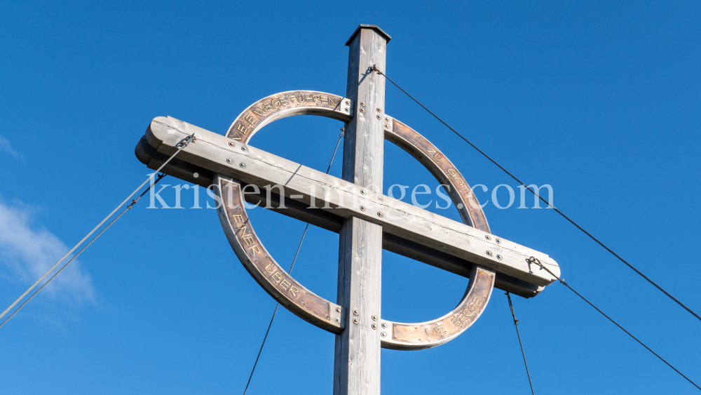 Gipfelkreuz Patscherkofel, Tirol, Austria by kristen-images.com