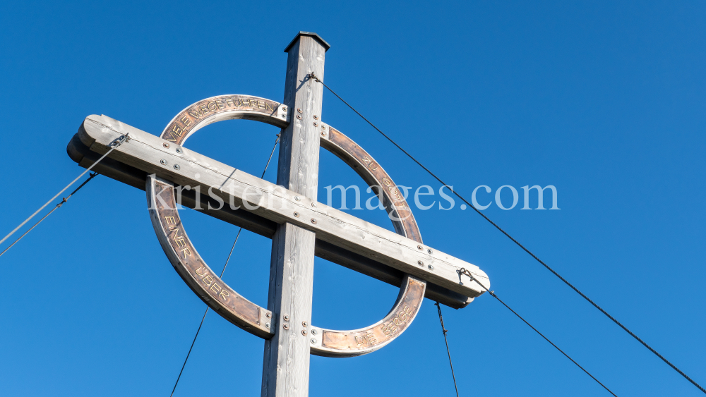 Gipfelkreuz Patscherkofel, Tirol, Austria by kristen-images.com