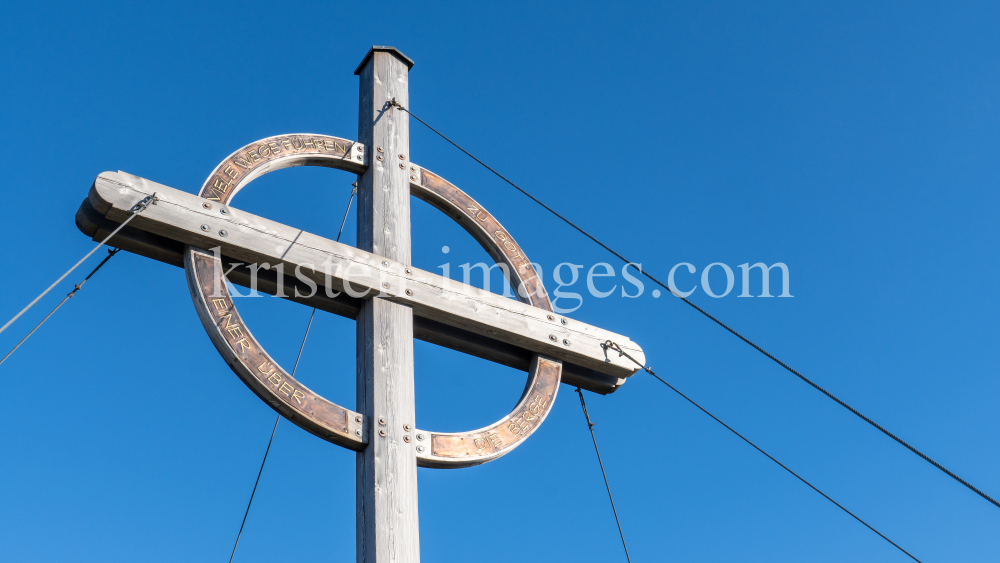 Gipfelkreuz Patscherkofel, Tirol, Austria by kristen-images.com