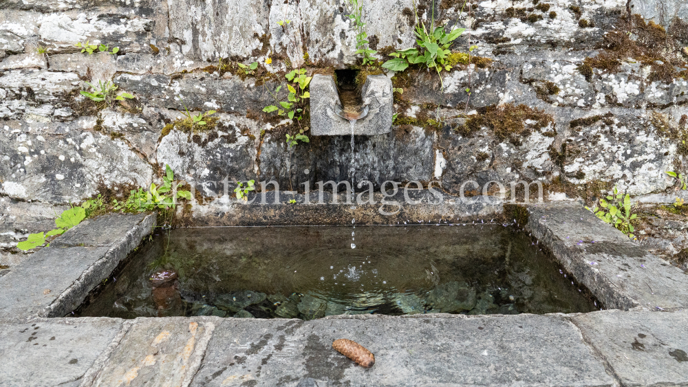 Brunnen, Wallfahrtskirche Heiligwasser, Patscherkofel, Igls, Innsbruck, Tirol, Austria by kristen-images.com