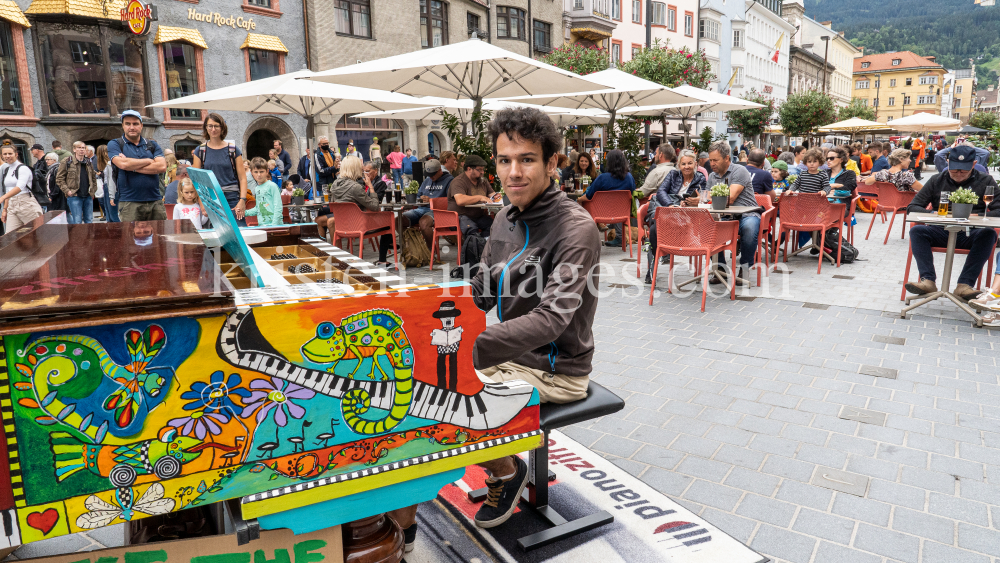 Open Piano / Maria-Theresien-Straße, Innsbruck, Tirol, Austria by kristen-images.com