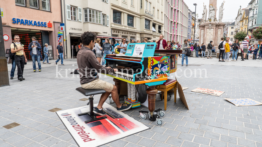 Open Piano / Maria-Theresien-Straße, Innsbruck, Tirol, Austria by kristen-images.com