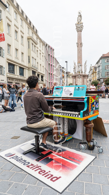 Open Piano / Maria-Theresien-Straße, Innsbruck, Tirol, Austria by kristen-images.com