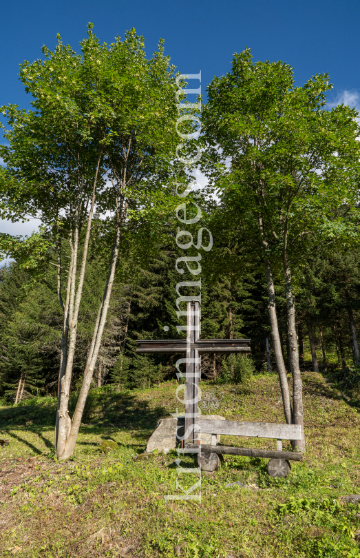 Olympische Ringe von 1964 und 1976 / Kreuz / Patscherkofel, Tirol, Austria by kristen-images.com