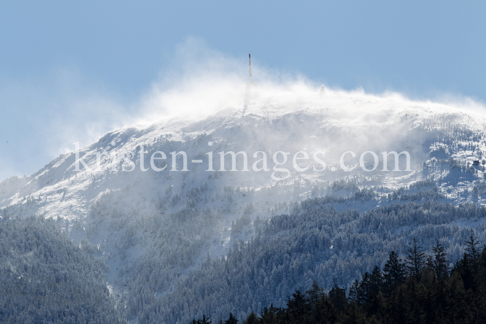 Schneesturm am Patscherkofel, Tirol, Austria by kristen-images.com