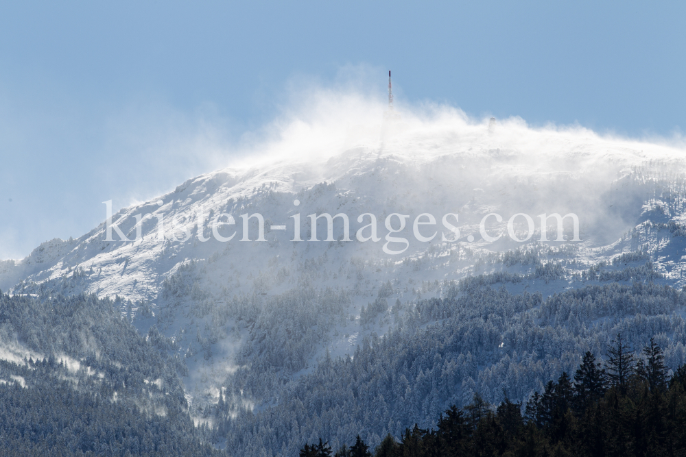 Schneesturm am Patscherkofel, Tirol, Austria by kristen-images.com
