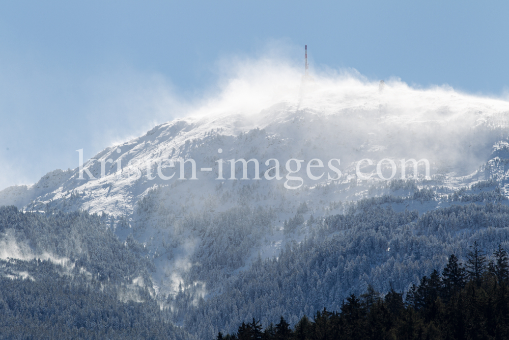 Schneesturm am Patscherkofel, Tirol, Austria by kristen-images.com