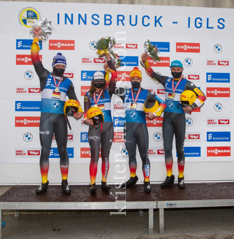 Eberspächer Rennrodel-Weltcup 2020/21 Innsbruck-Igls by kristen-images.com