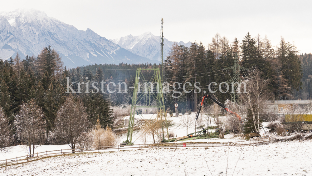 Liftstütze alte Patscherkofelbahn / Olympiagolf Igls, Innsbruck, Tirol, Austria by kristen-images.com