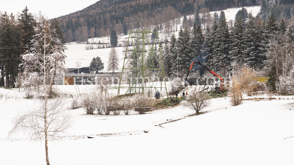 Liftstütze alte Patscherkofelbahn / Olympiagolf Igls, Innsbruck, Tirol, Austria by kristen-images.com