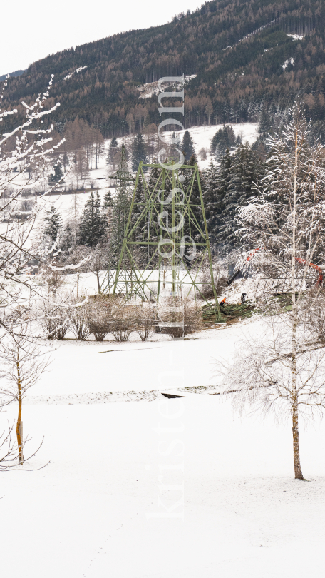 Liftstütze alte Patscherkofelbahn / Olympiagolf Igls, Innsbruck, Tirol, Austria by kristen-images.com