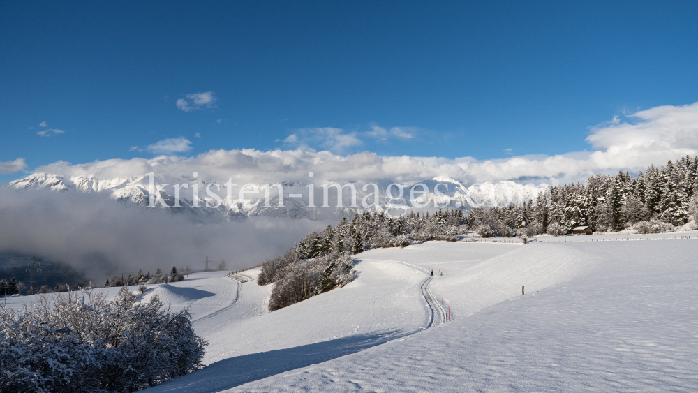 Winterwanderweg zwischen Patsch und Igls, Tirol, Austria by kristen-images.com