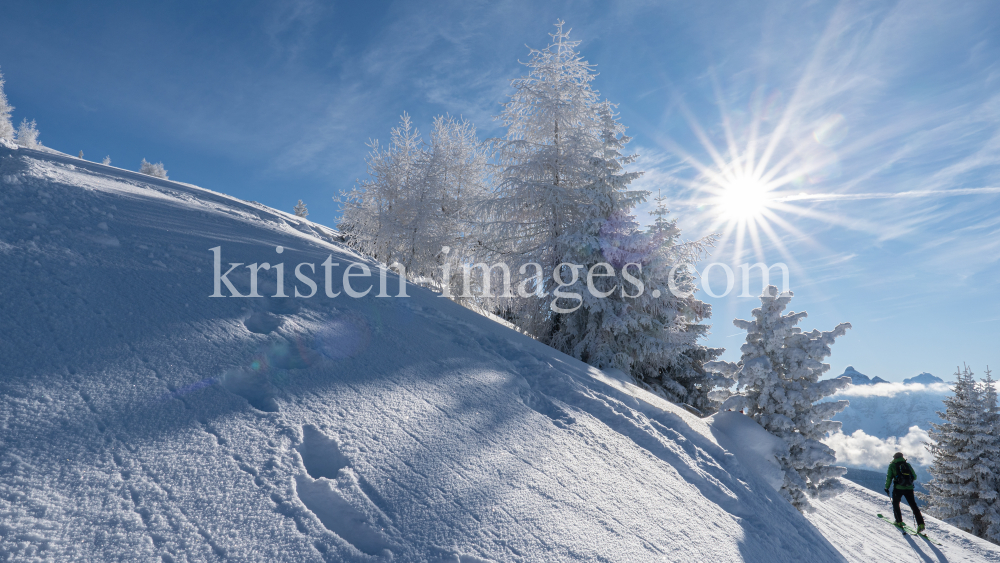 Tourengeher am Patscherkofel, Tirol, Austria by kristen-images.com