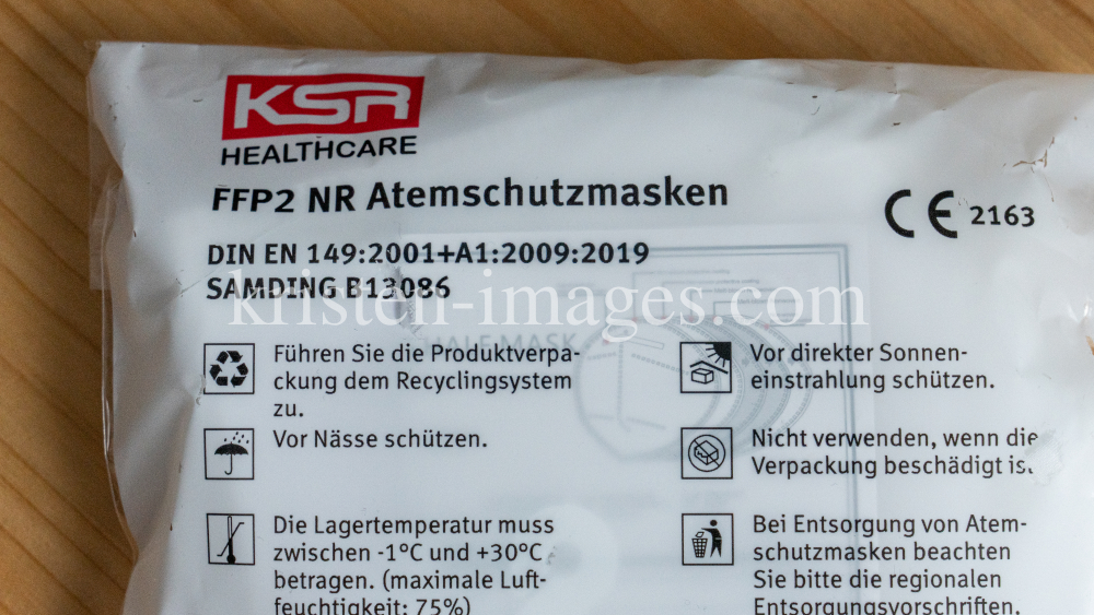 FFP2 NR Atemschutzmasken aus China  by kristen-images.com