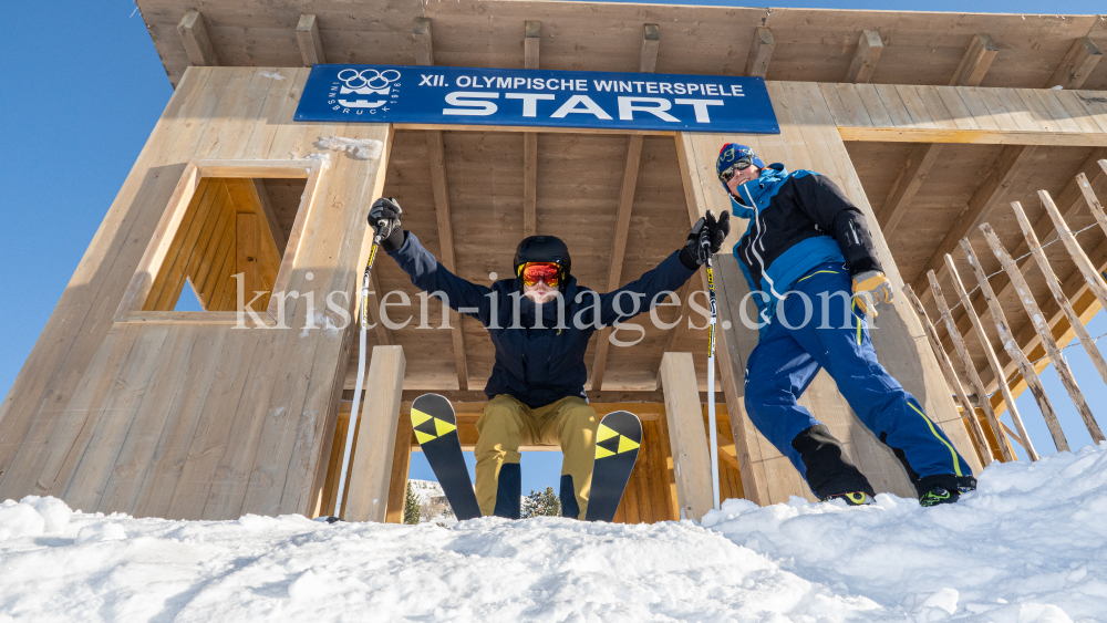 Filmkulisse Starthaus für den Kinofilm: Klammer / Patscherkofel, Tirol, Austria by kristen-images.com