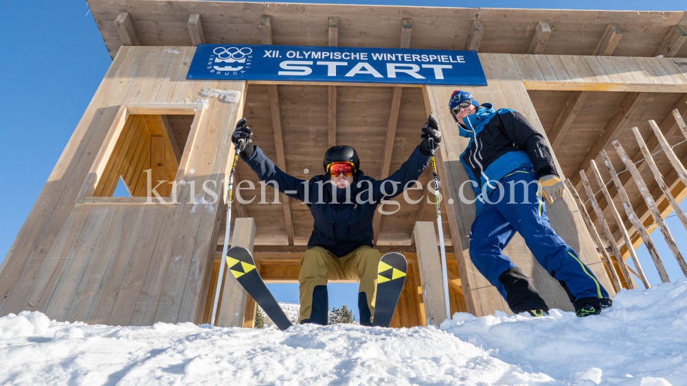 Filmkulisse Starthaus für den Kinofilm: Klammer / Patscherkofel, Tirol, Austria by kristen-images.com