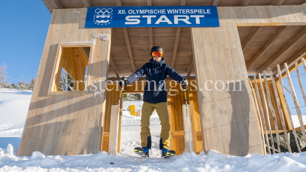 Filmkulisse Starthaus für den Kinofilm: Klammer / Patscherkofel, Tirol, Austria by kristen-images.com