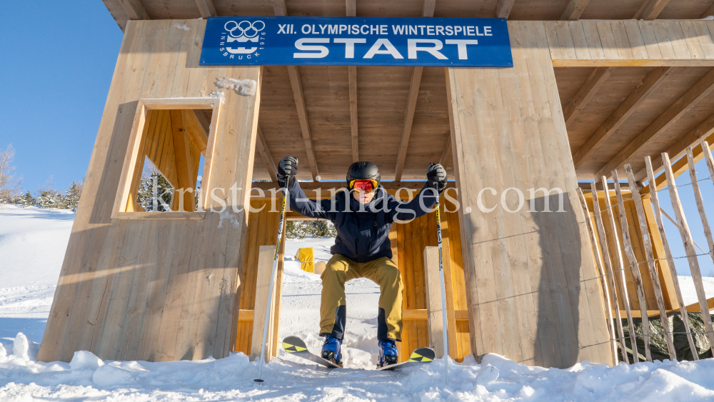 Filmkulisse Starthaus für den Kinofilm: Klammer / Patscherkofel, Tirol, Austria by kristen-images.com