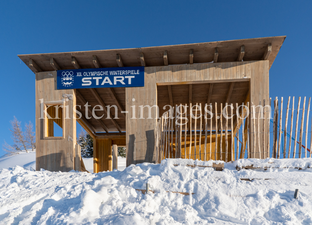 Filmkulisse Starthaus für den Kinofilm: Klammer / Patscherkofel, Tirol, Austria by kristen-images.com