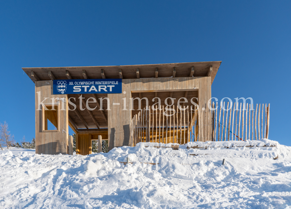 Filmkulisse Starthaus für den Kinofilm: Klammer / Patscherkofel, Tirol, Austria by kristen-images.com