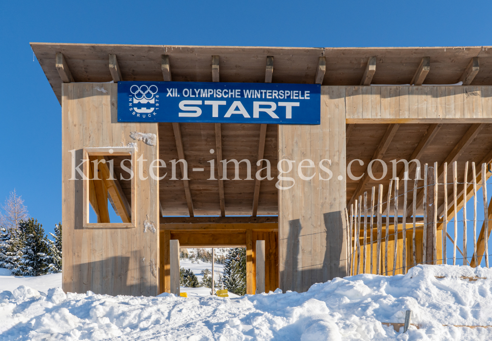 Filmkulisse Starthaus für den Kinofilm: Klammer / Patscherkofel, Tirol, Austria by kristen-images.com