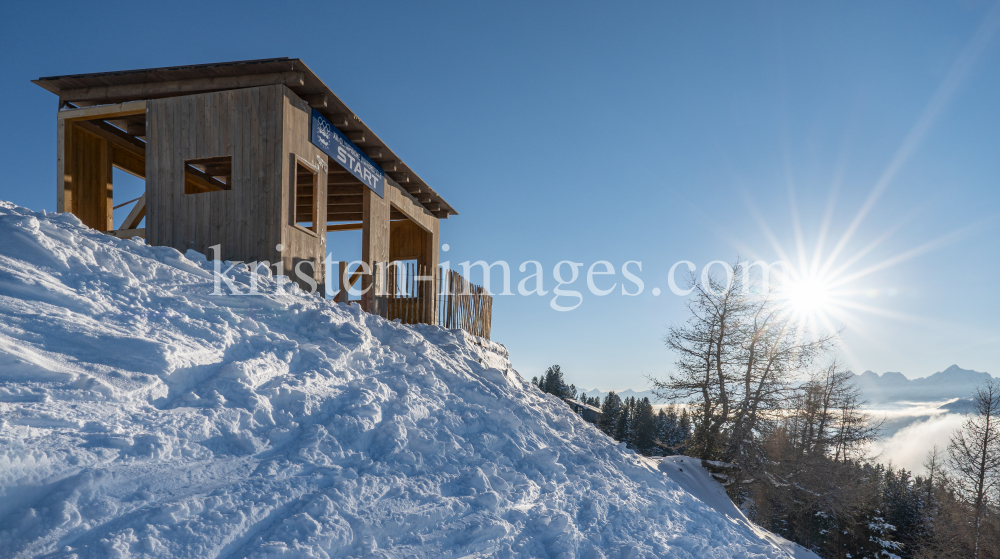 Filmkulisse Starthaus für den Kinofilm: Klammer / Patscherkofel, Tirol, Austria by kristen-images.com