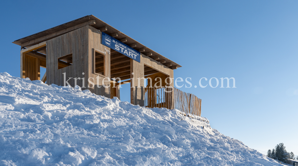 Filmkulisse Starthaus für den Kinofilm: Klammer / Patscherkofel, Tirol, Austria by kristen-images.com