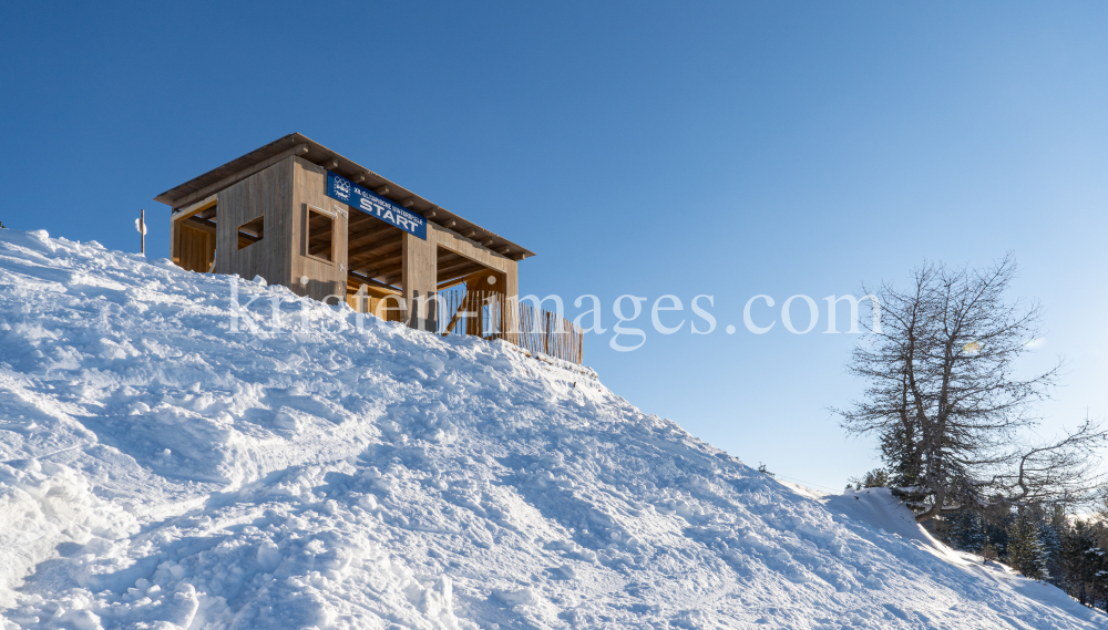 Filmkulisse Starthaus für den Kinofilm: Klammer / Patscherkofel, Tirol, Austria by kristen-images.com