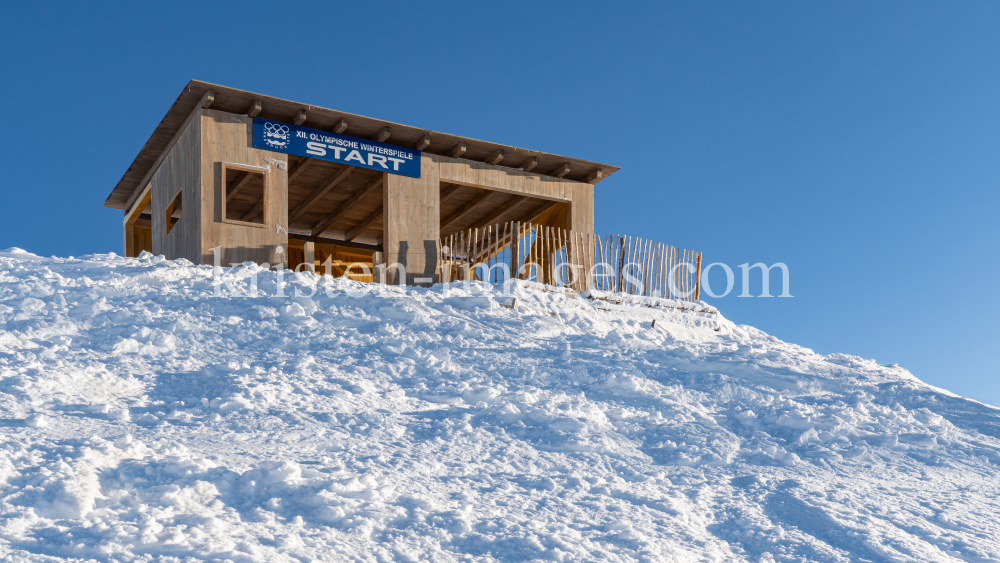 Filmkulisse Starthaus für den Kinofilm: Klammer / Patscherkofel, Tirol, Austria by kristen-images.com