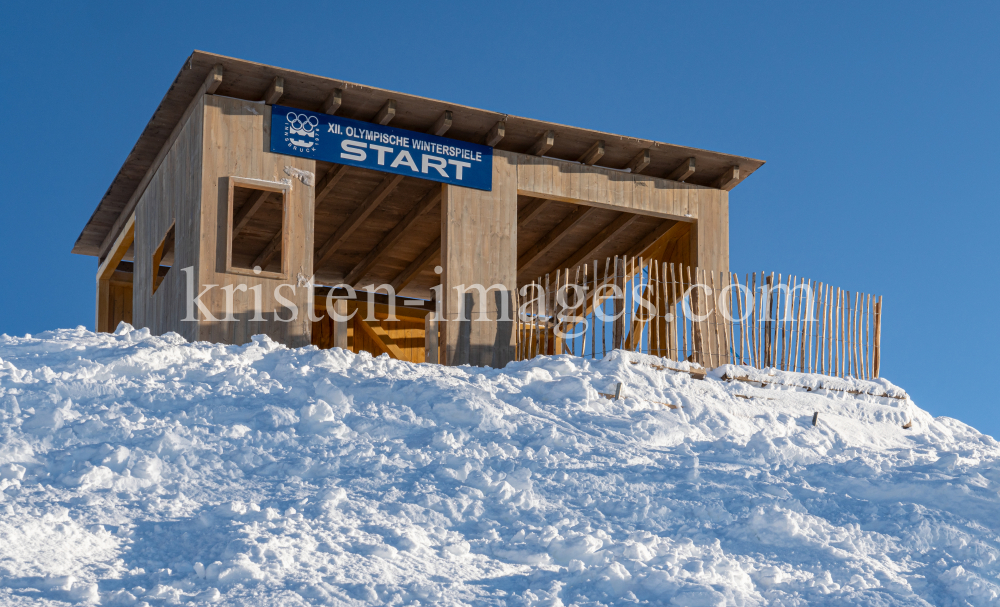 Filmkulisse Starthaus für den Kinofilm: Klammer / Patscherkofel, Tirol, Austria by kristen-images.com